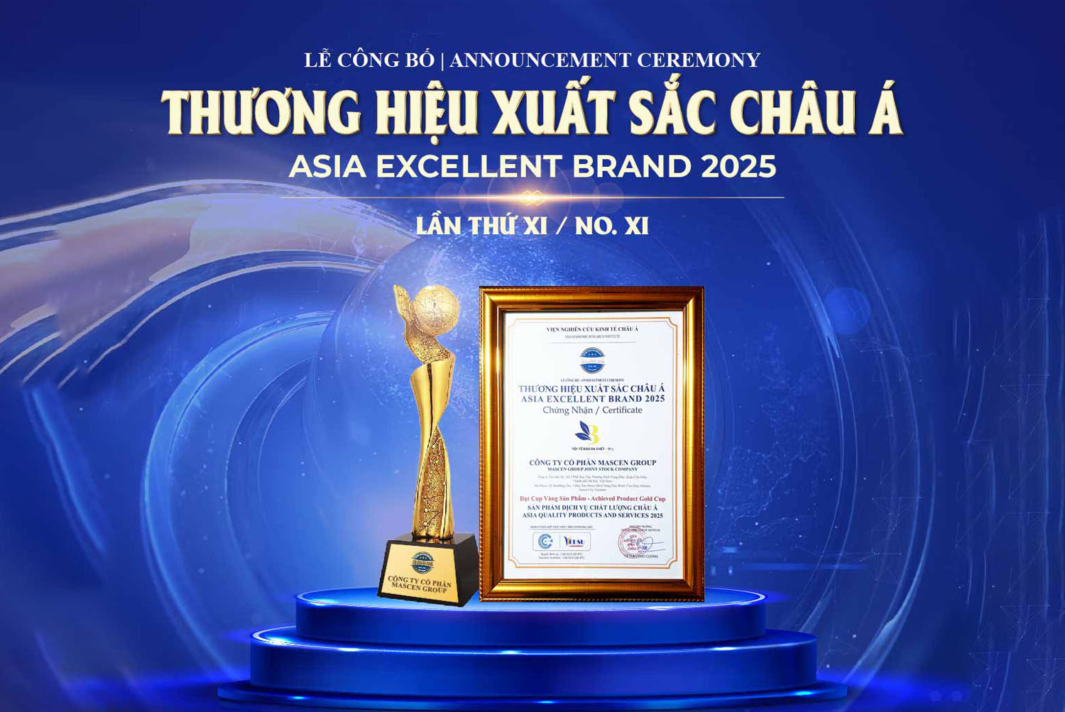 VegaLED – Thương hiệu vinh dự đạt giải Thương hiệu Xuất sắc Châu Á 2025