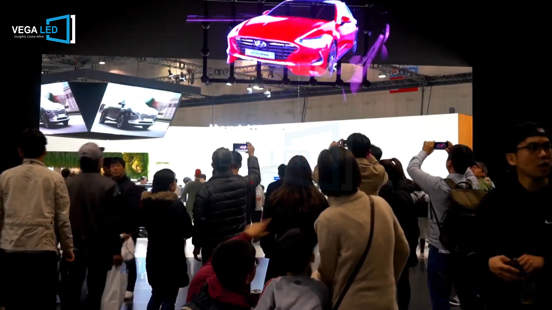 Công nghệ 3D HOLOGRAM tại sự kiện ra mắt xe HYUNDAI – Giải pháp thu hút khách ngay tại lối vào