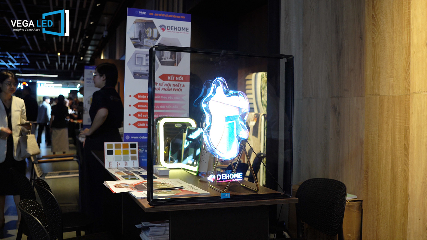 VEGALED triển khai quạt LED 3D HOLOGRAM tại gian hàng DEHOME – sự kiện VNIA 2026